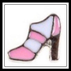 High Heel (Pink/White) Charm
