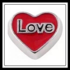 Love Heart (Red) Charm