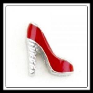High Heel (Silver/Red) Charm