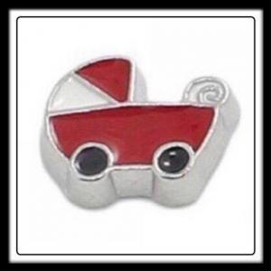 Baby Carriage (Red) Charm