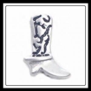 Cowgirl Boot (Silver) Charm