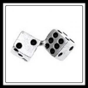 Dice (Silver) Charm