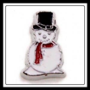 Snowman w/Scarf & Top Hat Charm
