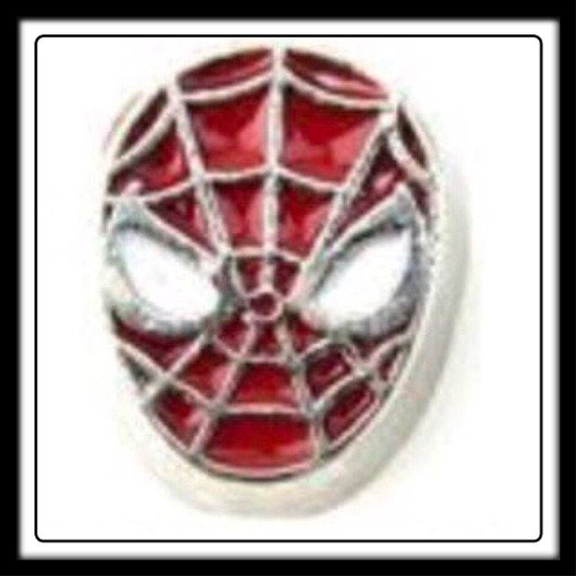 Spiderman Face (Round) Charm