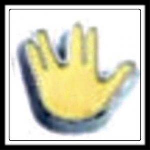 Vulcan Live Long & Prosper Hand Charm