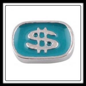 Dollar Sign (Teal) Charm