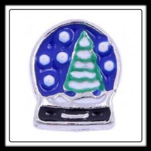 Snow Globe (Blue) Christmas Tree Charm