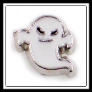 Ghost Angry (White) Charm