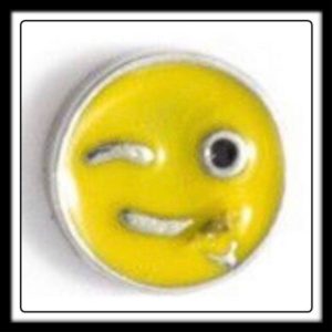 Emoji Winking Charm