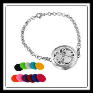 25mm Swirl Pattern (Silver) Aromatherapy Bracelet