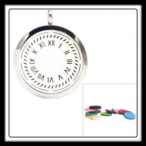 30mm Clock Face (Silver) Aromatherapy Locket