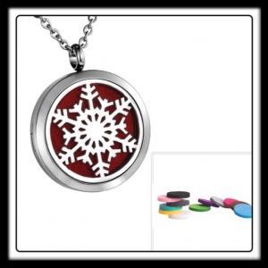 30mm Snowflake (Silver) Aromatherapy Locket