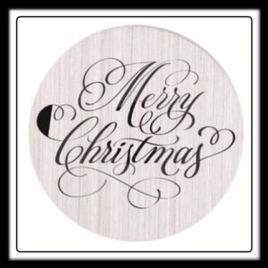 Merry Christmas Locket Plate