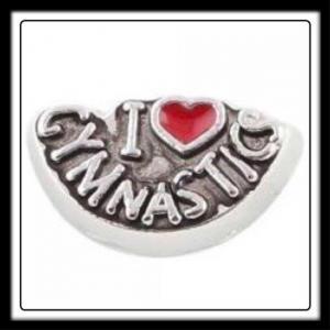 I Love Gymnastics Charm