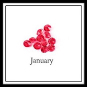 January Birthstone (Garnet) Crystals