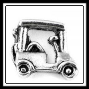 Golf Cart (Silver) Charm