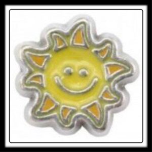 Smiling (Yellow) Sun Charm