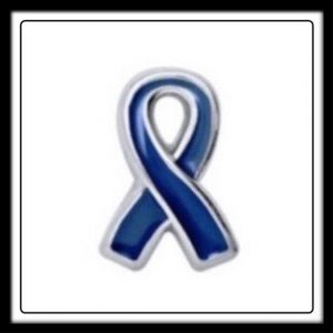 "Child Abuse Awareness" (Navy Blue) Awareness Ribbon Charm