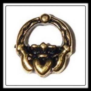 Claddaugh Ring (Gold) Charm