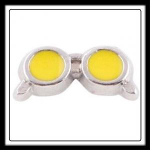 Glasses (Yellow) Charm
