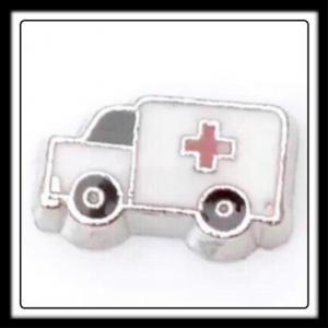 Ambulance (White) Charm