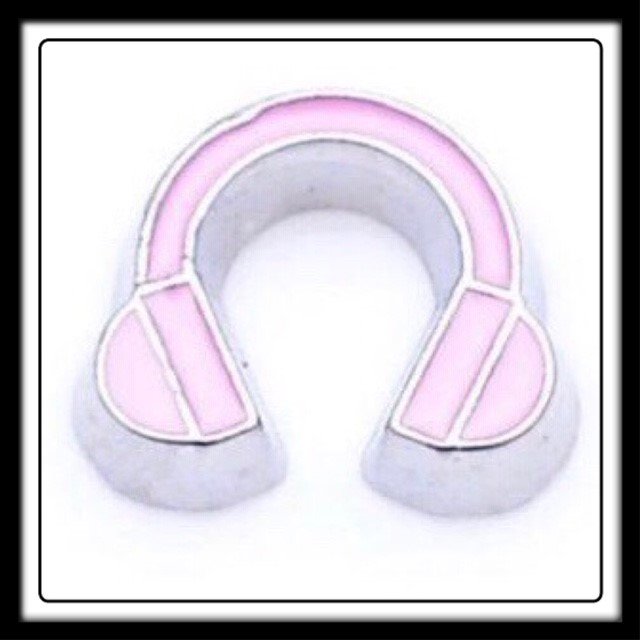 Music Headphones (Pink) Charm