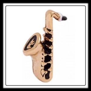 Saxophone (Gold) Charm