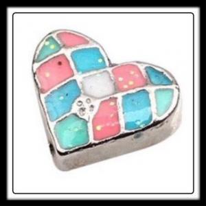 Heart Quilted Pattern Charm