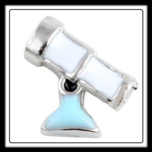 Telescope (White/Blue) Charm