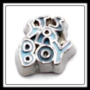 "It's a Boy" (Blue) Charm