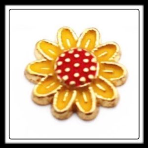 Sunflower (Yellow/Red) Charm